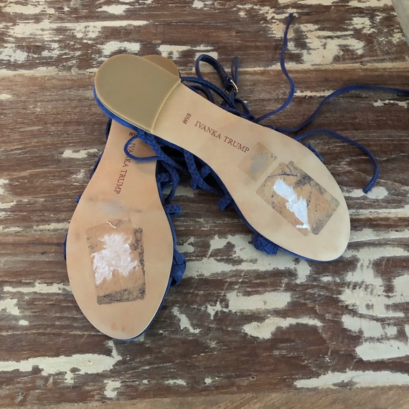 Ivanka Trump Lace Up Sandals NW size 38.5/ 8 1/2 - Picture 5 of 6